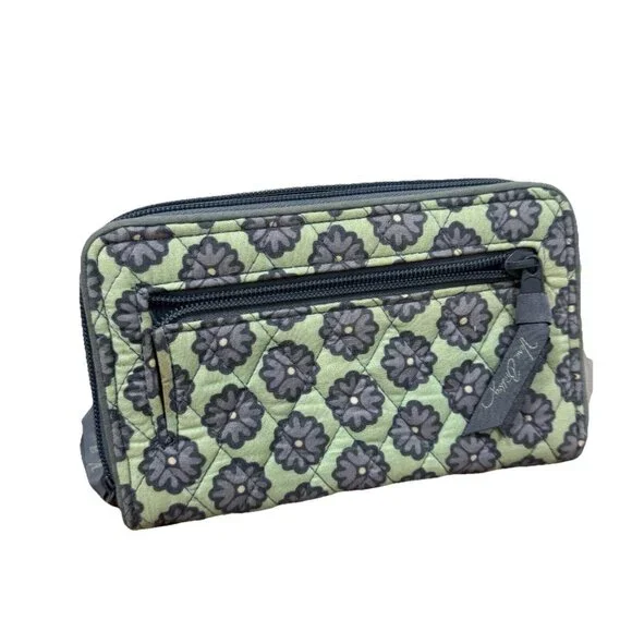 VERA BRADLEY ‎ Turnlock Wallet Clutch NOMADIC BLOSSOMS #14442-586 Turn Lock - Picture 3 of 11